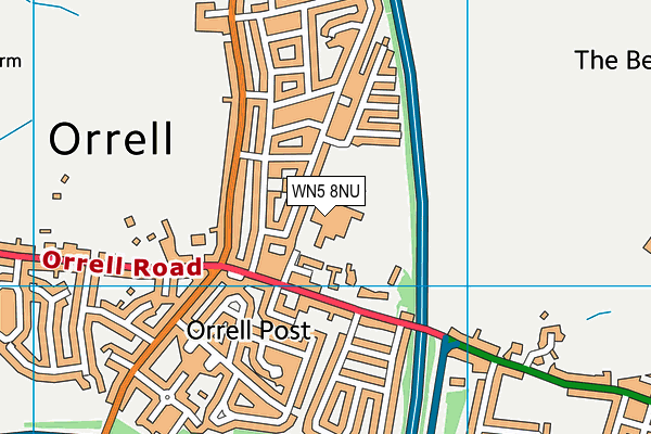 WN5 8NU map - OS VectorMap District (Ordnance Survey) WN5 8NU map - OS VectorMap District (Ordnance Survey)