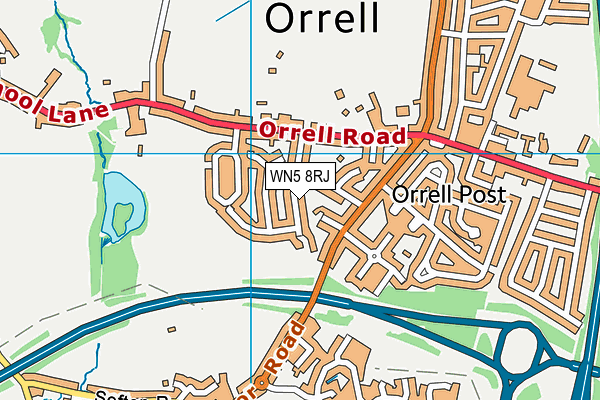 WN5 8RJ map - OS VectorMap District (Ordnance Survey) WN5 8RJ map - OS VectorMap District (Ordnance Survey)