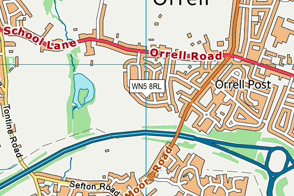 WN5 8RL map - OS VectorMap District (Ordnance Survey) WN5 8RL map - OS VectorMap District (Ordnance Survey)