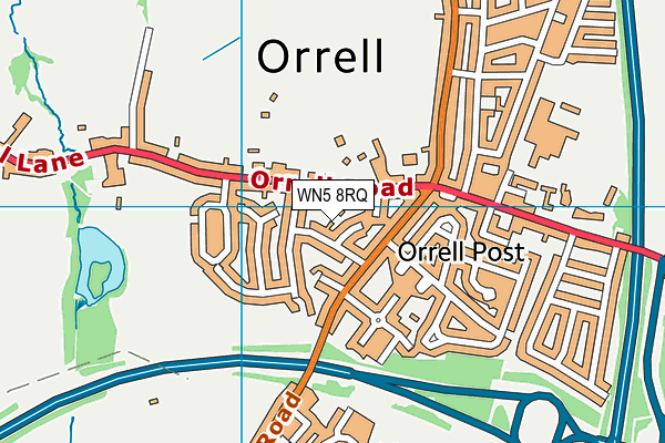 WN5 8RQ map - OS VectorMap District (Ordnance Survey) WN5 8RQ map - OS VectorMap District (Ordnance Survey)