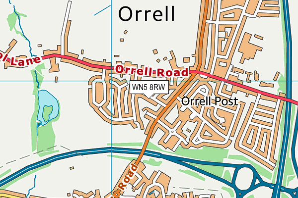 WN5 8RW map - OS VectorMap District (Ordnance Survey) WN5 8RW map - OS VectorMap District (Ordnance Survey)