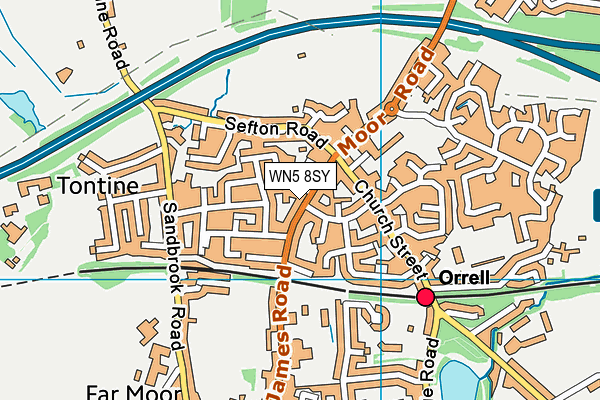 WN5 8SY map - OS VectorMap District (Ordnance Survey) WN5 8SY map - OS VectorMap District (Ordnance Survey)