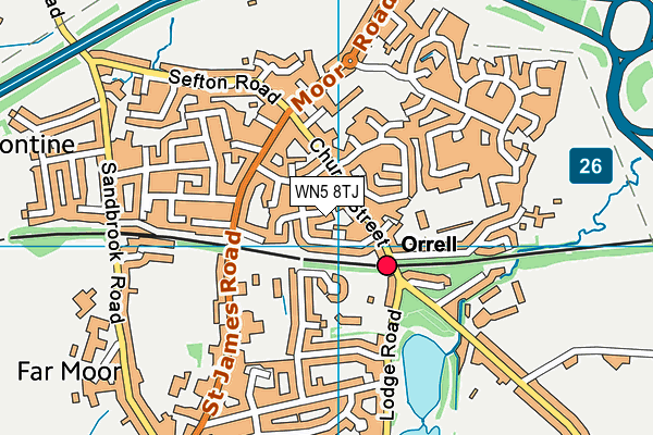WN5 8TJ map - OS VectorMap District (Ordnance Survey) WN5 8TJ map - OS VectorMap District (Ordnance Survey)