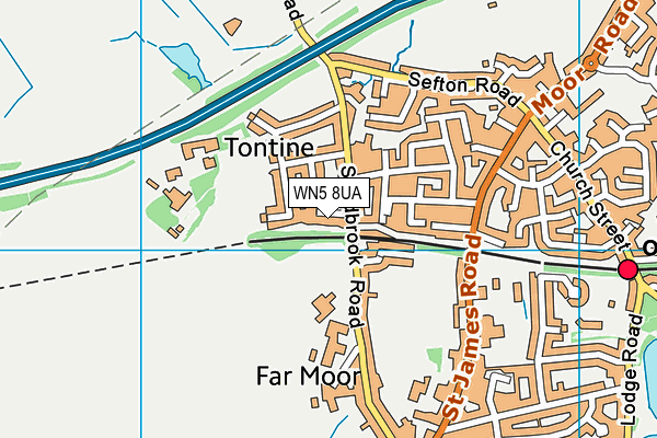 WN5 8UA map - OS VectorMap District (Ordnance Survey) WN5 8UA map - OS VectorMap District (Ordnance Survey)