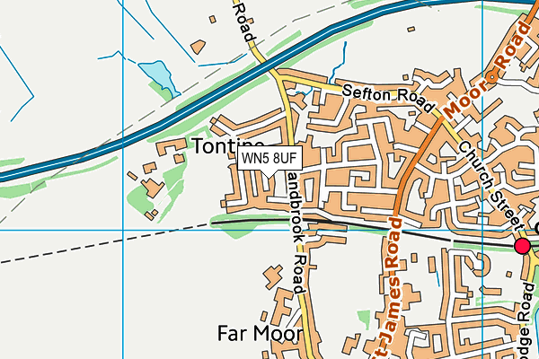 WN5 8UF map - OS VectorMap District (Ordnance Survey) WN5 8UF map - OS VectorMap District (Ordnance Survey)