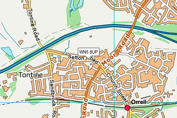 WN5 8UP map - OS VectorMap District (Ordnance Survey) WN5 8UP map - OS VectorMap District (Ordnance Survey)
