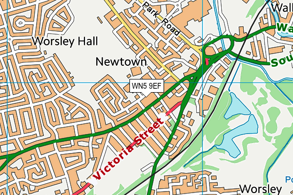 WN5 9EF map - OS VectorMap District (Ordnance Survey) WN5 9EF map - OS VectorMap District (Ordnance Survey)