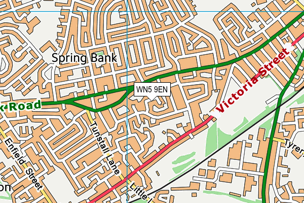 WN5 9EN map - OS VectorMap District (Ordnance Survey)
