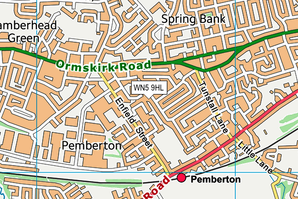 WN5 9HL map - OS VectorMap District (Ordnance Survey) WN5 9HL map - OS VectorMap District (Ordnance Survey)