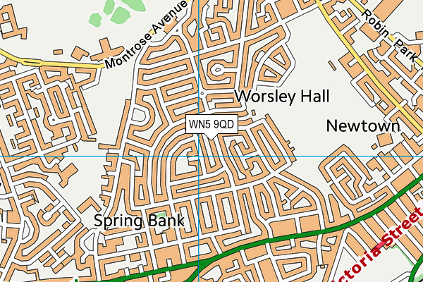 WN5 9QD map - OS VectorMap District (Ordnance Survey) WN5 9QD map - OS VectorMap District (Ordnance Survey)