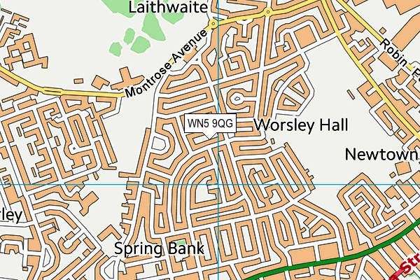 WN5 9QG map - OS VectorMap District (Ordnance Survey) WN5 9QG map - OS VectorMap District (Ordnance Survey)