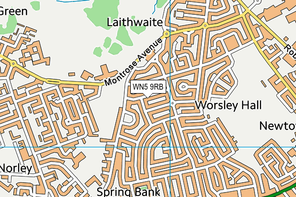 WN5 9RB map - OS VectorMap District (Ordnance Survey) WN5 9RB map - OS VectorMap District (Ordnance Survey)