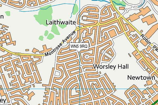 WN5 9RQ map - OS VectorMap District (Ordnance Survey) WN5 9RQ map - OS VectorMap District (Ordnance Survey)
