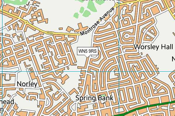 WN5 9RS map - OS VectorMap District (Ordnance Survey) WN5 9RS map - OS VectorMap District (Ordnance Survey)