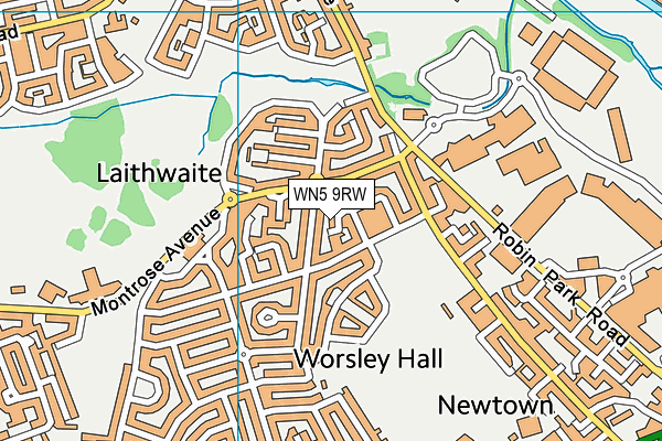 WN5 9RW map - OS VectorMap District (Ordnance Survey) WN5 9RW map - OS VectorMap District (Ordnance Survey)