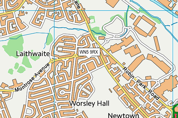 WN5 9RX map - OS VectorMap District (Ordnance Survey) WN5 9RX map - OS VectorMap District (Ordnance Survey)