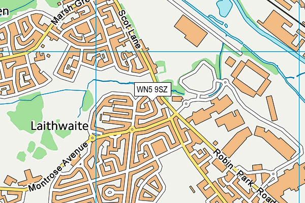 WN5 9SZ map - OS VectorMap District (Ordnance Survey) WN5 9SZ map - OS VectorMap District (Ordnance Survey)