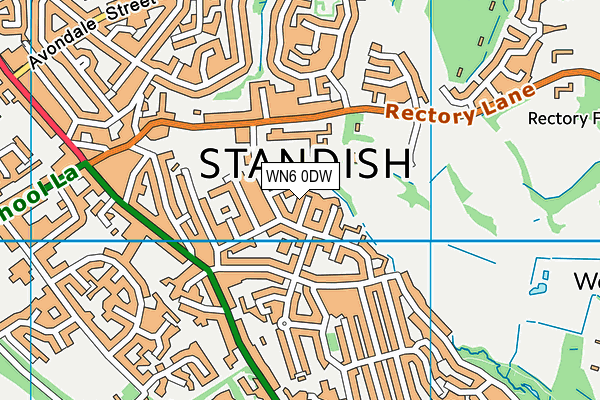 WN6 0DW map - OS VectorMap District (Ordnance Survey) WN6 0DW map - OS VectorMap District (Ordnance Survey)