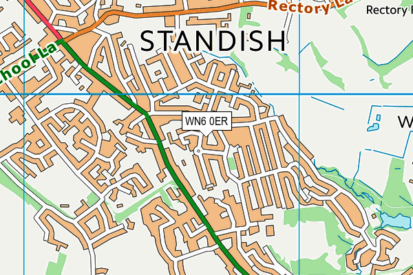 WN6 0ER map - OS VectorMap District (Ordnance Survey) WN6 0ER map - OS VectorMap District (Ordnance Survey)