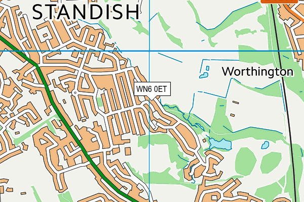 WN6 0ET map - OS VectorMap District (Ordnance Survey) WN6 0ET map - OS VectorMap District (Ordnance Survey)