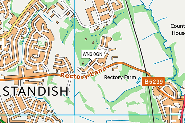 WN6 0GN map - OS VectorMap District (Ordnance Survey) WN6 0GN map - OS VectorMap District (Ordnance Survey)