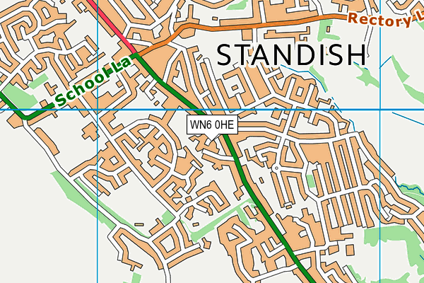 WN6 0HE map - OS VectorMap District (Ordnance Survey)