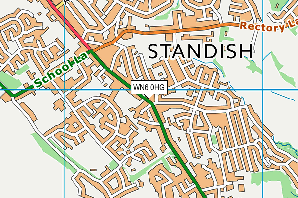WN6 0HG map - OS VectorMap District (Ordnance Survey) WN6 0HG map - OS VectorMap District (Ordnance Survey)