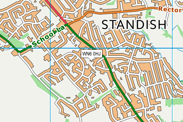 WN6 0HJ map - OS VectorMap District (Ordnance Survey)