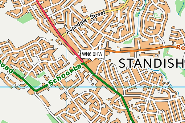 WN6 0HW map - OS VectorMap District (Ordnance Survey) WN6 0HW map - OS VectorMap District (Ordnance Survey)