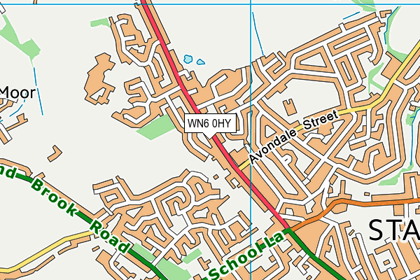 WN6 0HY map - OS VectorMap District (Ordnance Survey) WN6 0HY map - OS VectorMap District (Ordnance Survey)