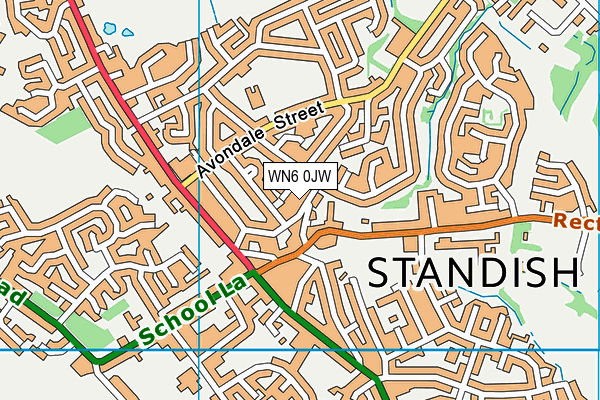 WN6 0JW map - OS VectorMap District (Ordnance Survey) WN6 0JW map - OS VectorMap District (Ordnance Survey)