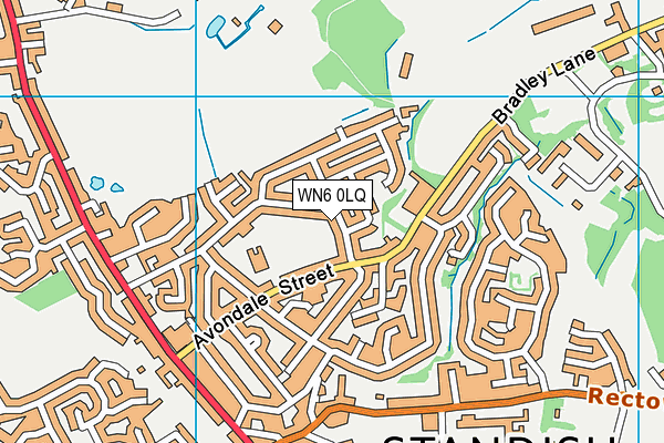 WN6 0LQ map - OS VectorMap District (Ordnance Survey) WN6 0LQ map - OS VectorMap District (Ordnance Survey)