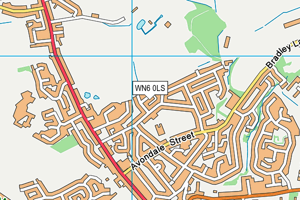 WN6 0LS map - OS VectorMap District (Ordnance Survey) WN6 0LS map - OS VectorMap District (Ordnance Survey)