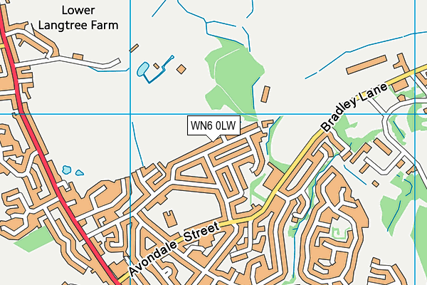 WN6 0LW map - OS VectorMap District (Ordnance Survey) WN6 0LW map - OS VectorMap District (Ordnance Survey)
