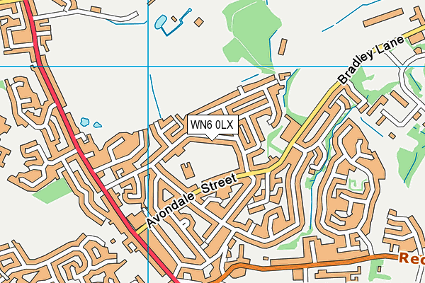 WN6 0LX map - OS VectorMap District (Ordnance Survey) WN6 0LX map - OS VectorMap District (Ordnance Survey)