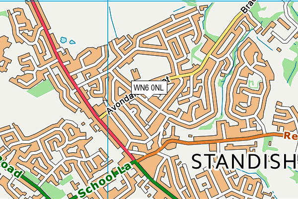 WN6 0NL map - OS VectorMap District (Ordnance Survey) WN6 0NL map - OS VectorMap District (Ordnance Survey)