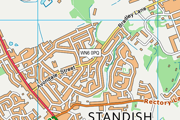 WN6 0PQ map - OS VectorMap District (Ordnance Survey) WN6 0PQ map - OS VectorMap District (Ordnance Survey)
