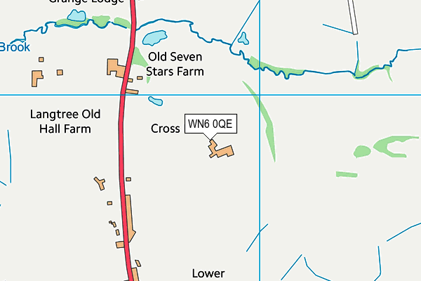 WN6 0QE map - OS VectorMap District (Ordnance Survey) WN6 0QE map - OS VectorMap District (Ordnance Survey)