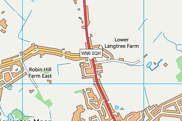 WN6 0QH map - OS VectorMap District (Ordnance Survey)