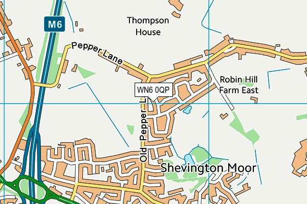 WN6 0QP map - OS VectorMap District (Ordnance Survey) WN6 0QP map - OS VectorMap District (Ordnance Survey)