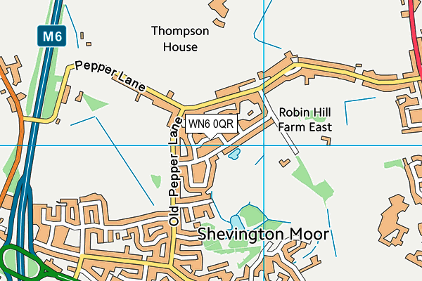 WN6 0QR map - OS VectorMap District (Ordnance Survey) WN6 0QR map - OS VectorMap District (Ordnance Survey)