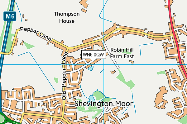 WN6 0QW map - OS VectorMap District (Ordnance Survey) WN6 0QW map - OS VectorMap District (Ordnance Survey)
