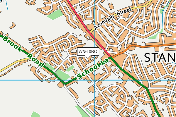 WN6 0RQ map - OS VectorMap District (Ordnance Survey) WN6 0RQ map - OS VectorMap District (Ordnance Survey)