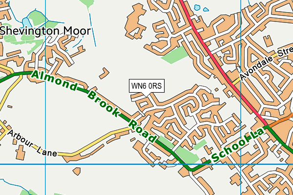 WN6 0RS map - OS VectorMap District (Ordnance Survey) WN6 0RS map - OS VectorMap District (Ordnance Survey)