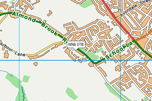 WN6 0TB map - OS VectorMap District (Ordnance Survey) WN6 0TB map - OS VectorMap District (Ordnance Survey)
