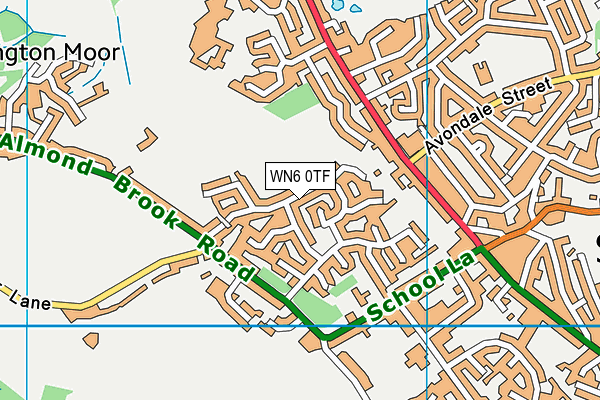WN6 0TF map - OS VectorMap District (Ordnance Survey) WN6 0TF map - OS VectorMap District (Ordnance Survey)