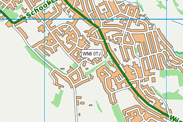 WN6 0TJ map - OS VectorMap District (Ordnance Survey) WN6 0TJ map - OS VectorMap District (Ordnance Survey)