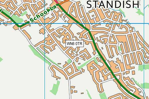 WN6 0TR map - OS VectorMap District (Ordnance Survey) WN6 0TR map - OS VectorMap District (Ordnance Survey)
