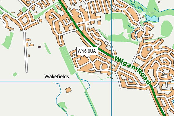WN6 0UA map - OS VectorMap District (Ordnance Survey) WN6 0UA map - OS VectorMap District (Ordnance Survey)
