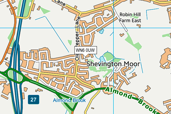 WN6 0UW map - OS VectorMap District (Ordnance Survey) WN6 0UW map - OS VectorMap District (Ordnance Survey)